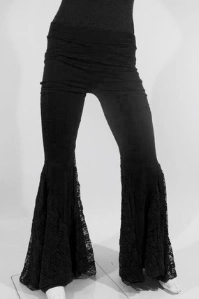Carbon Infused Fabric Tear Resistant Weave Lace Spiral Dance Pants