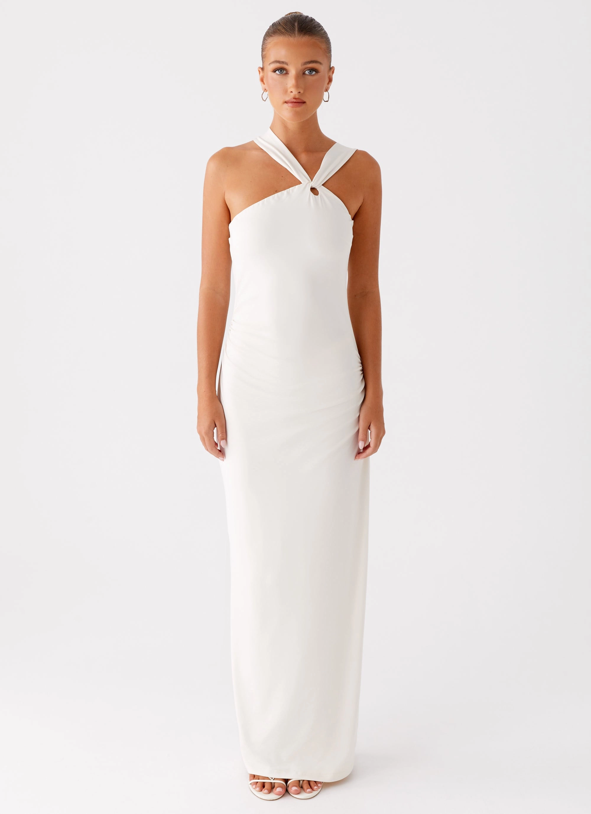 Tamira Maxi Dress - Ivory Flattering Style Fit