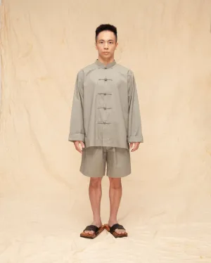 Tang Suit Pendek (Grey Cotton)