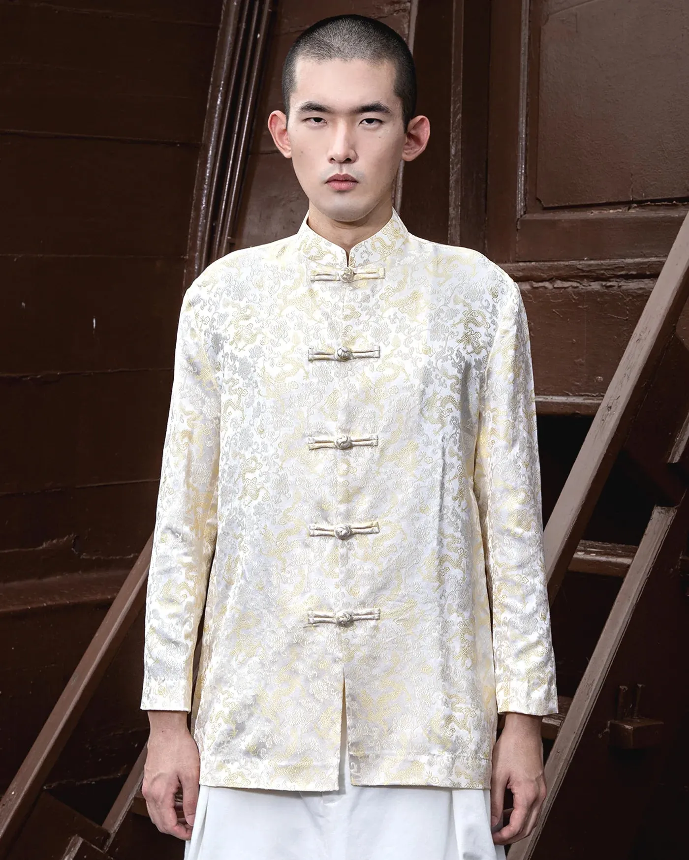 Tang Suit (White Sun Dragon)