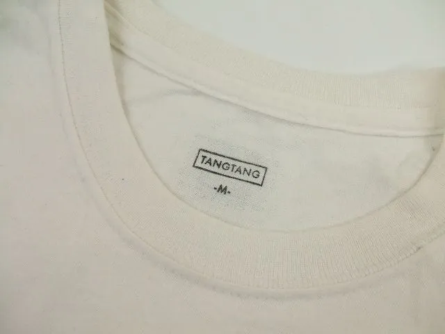 TANG TANG SEXYMF ロゴプリント 半袖Ｔシャツ ホワイト メンズ タンタン【中古】2-0613S♪