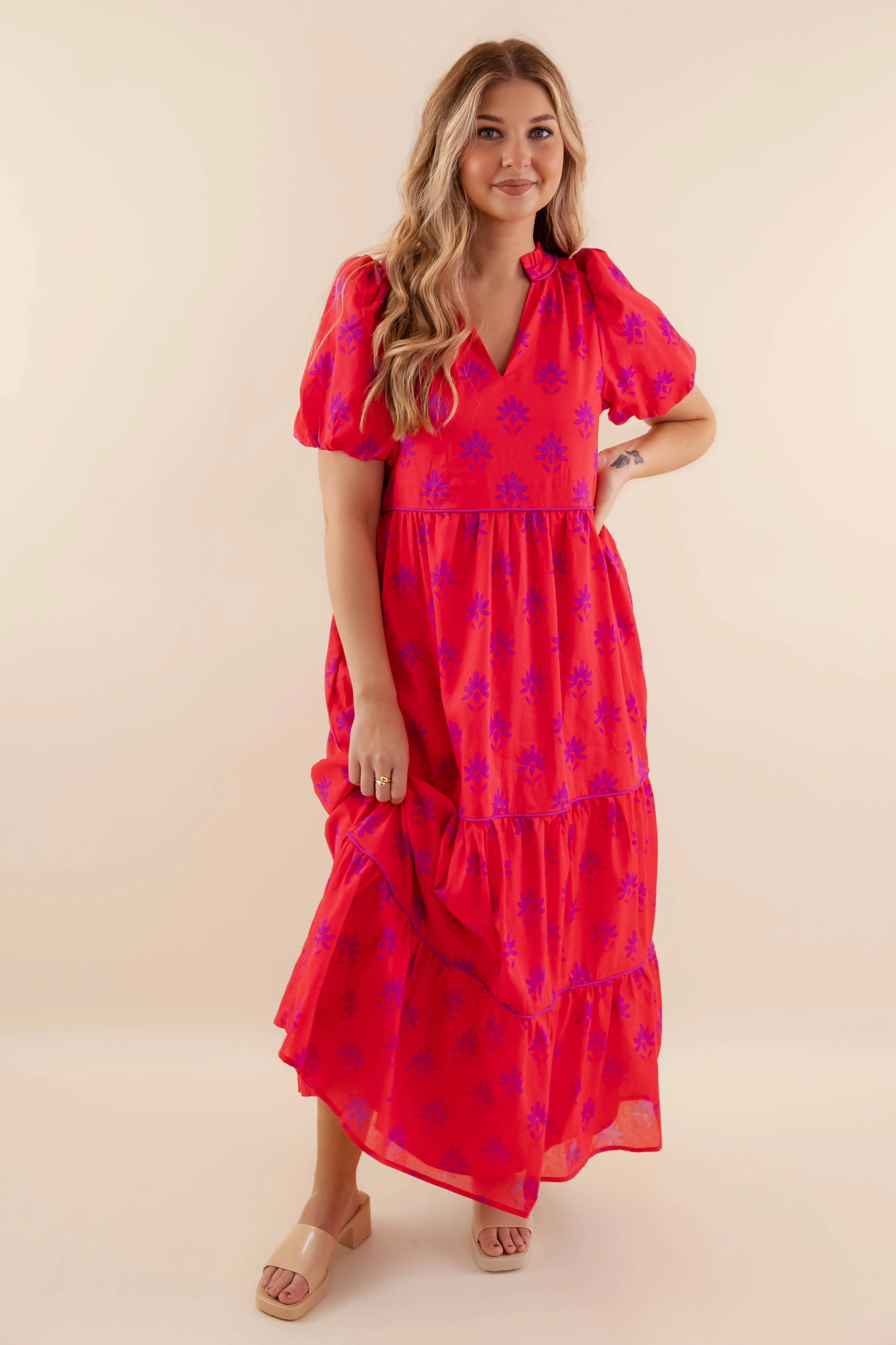 Lace Ease Office Friendly RESTOCK: Love Letters To You Maxi Dress