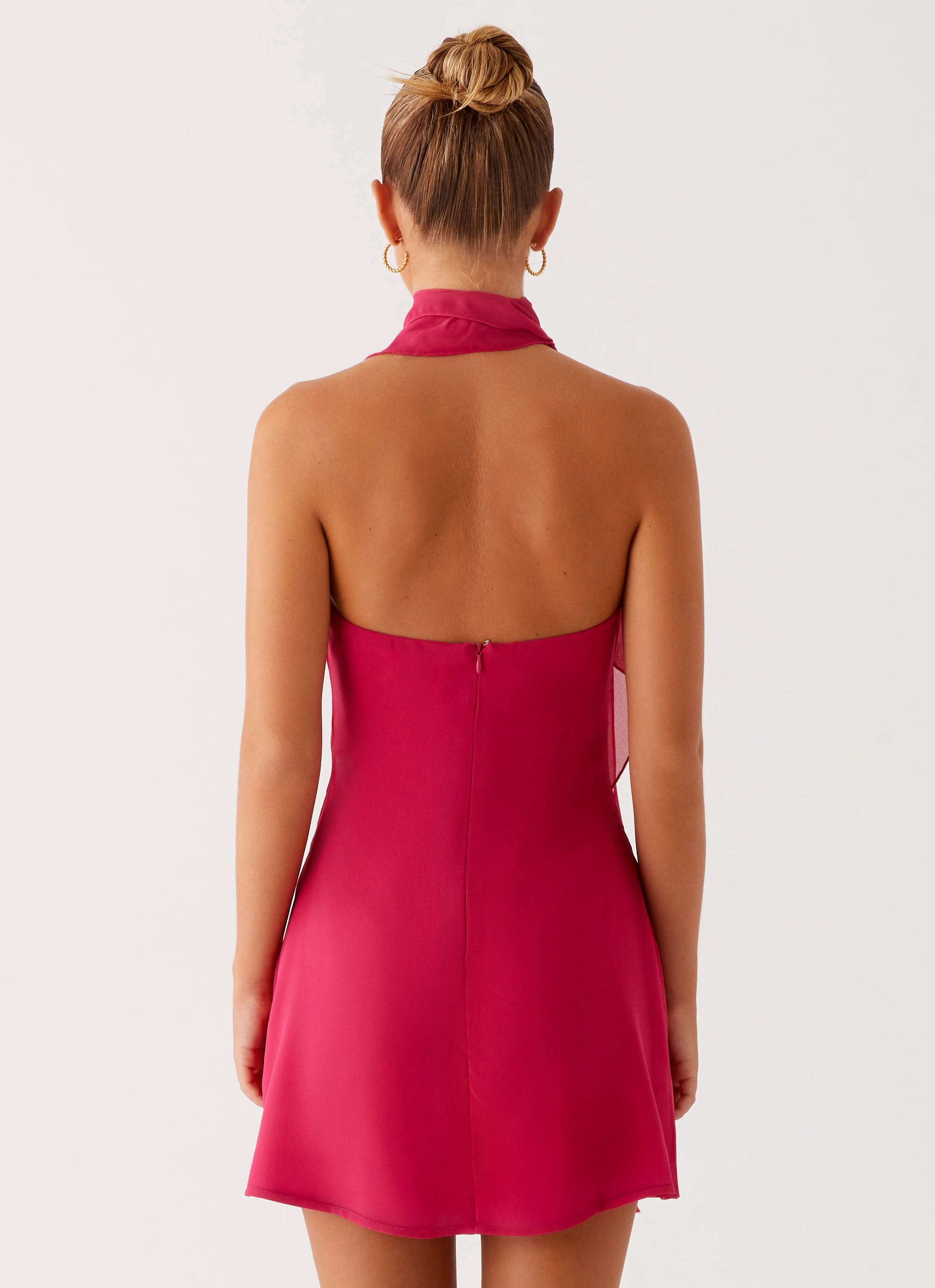 Tanner Mini Dress - Fuchsia Work Fitwear Soft Mesh