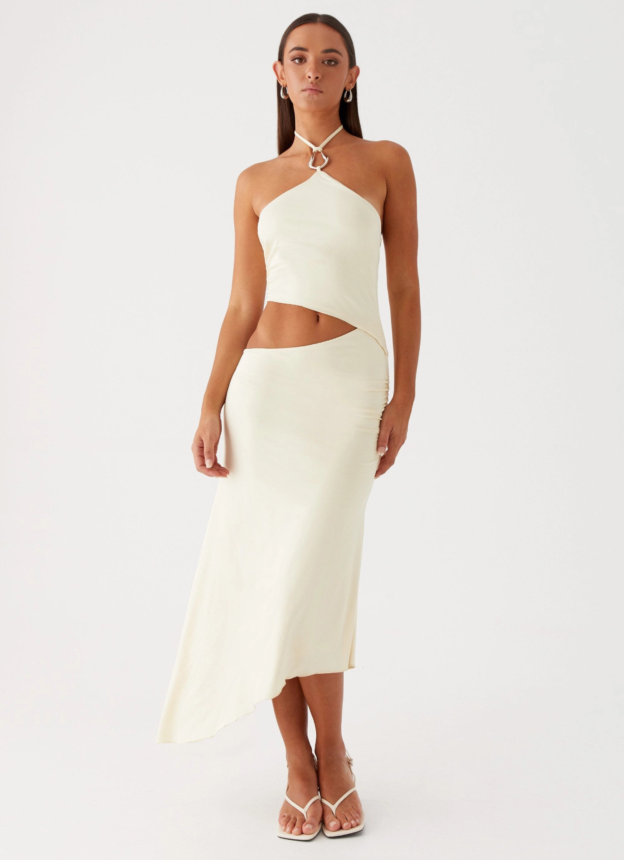Casual chic dress Front-Pocket Tasha Maxi Dress - Lemon