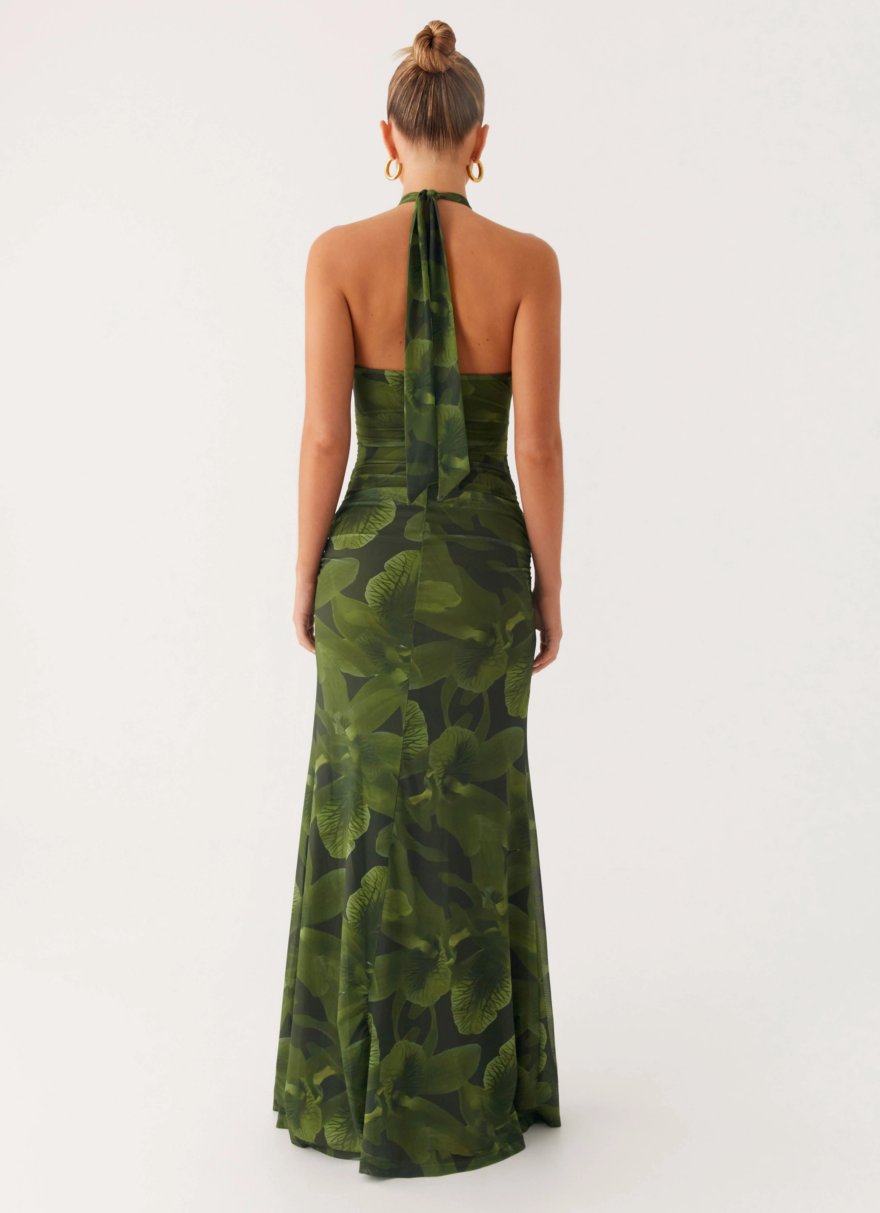 Sleek Draping Shade Soft Tatyana Maxi Dress - Tropic Floral