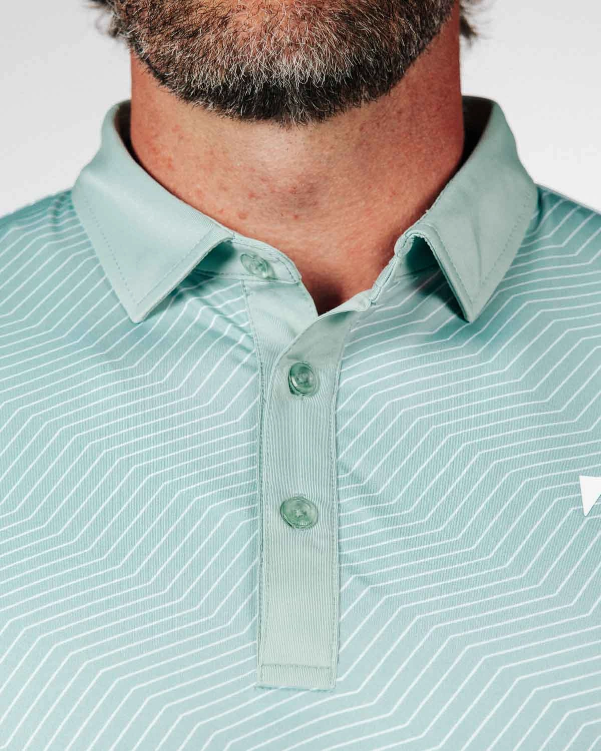 Teal Chevron Classic Polo Formal Tank
