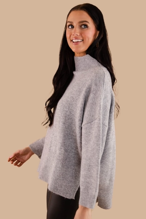 Cozy Activities Sweater-Grey ResilientStretch
