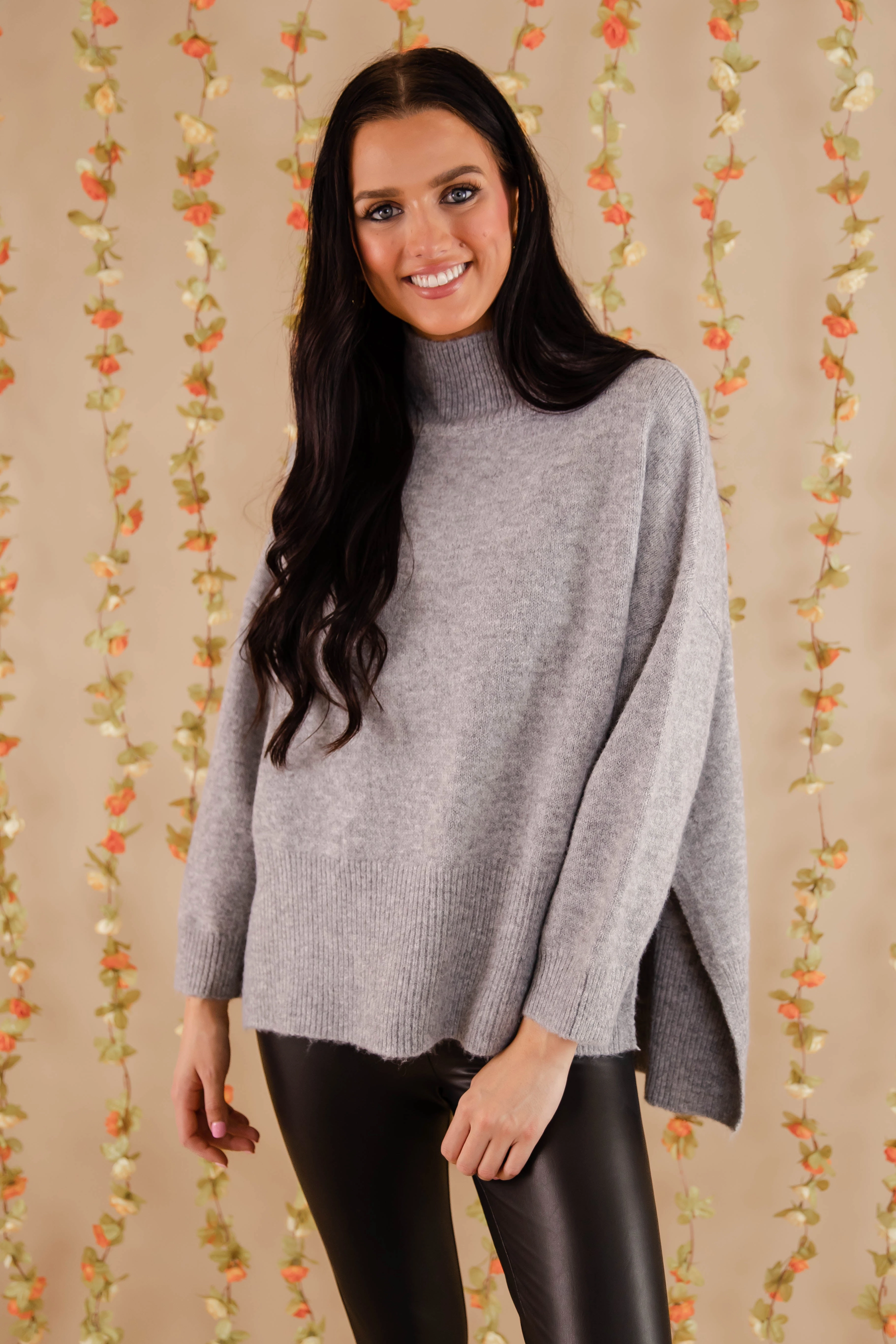 SnagResistant Cozy Activities Sweater-Grey