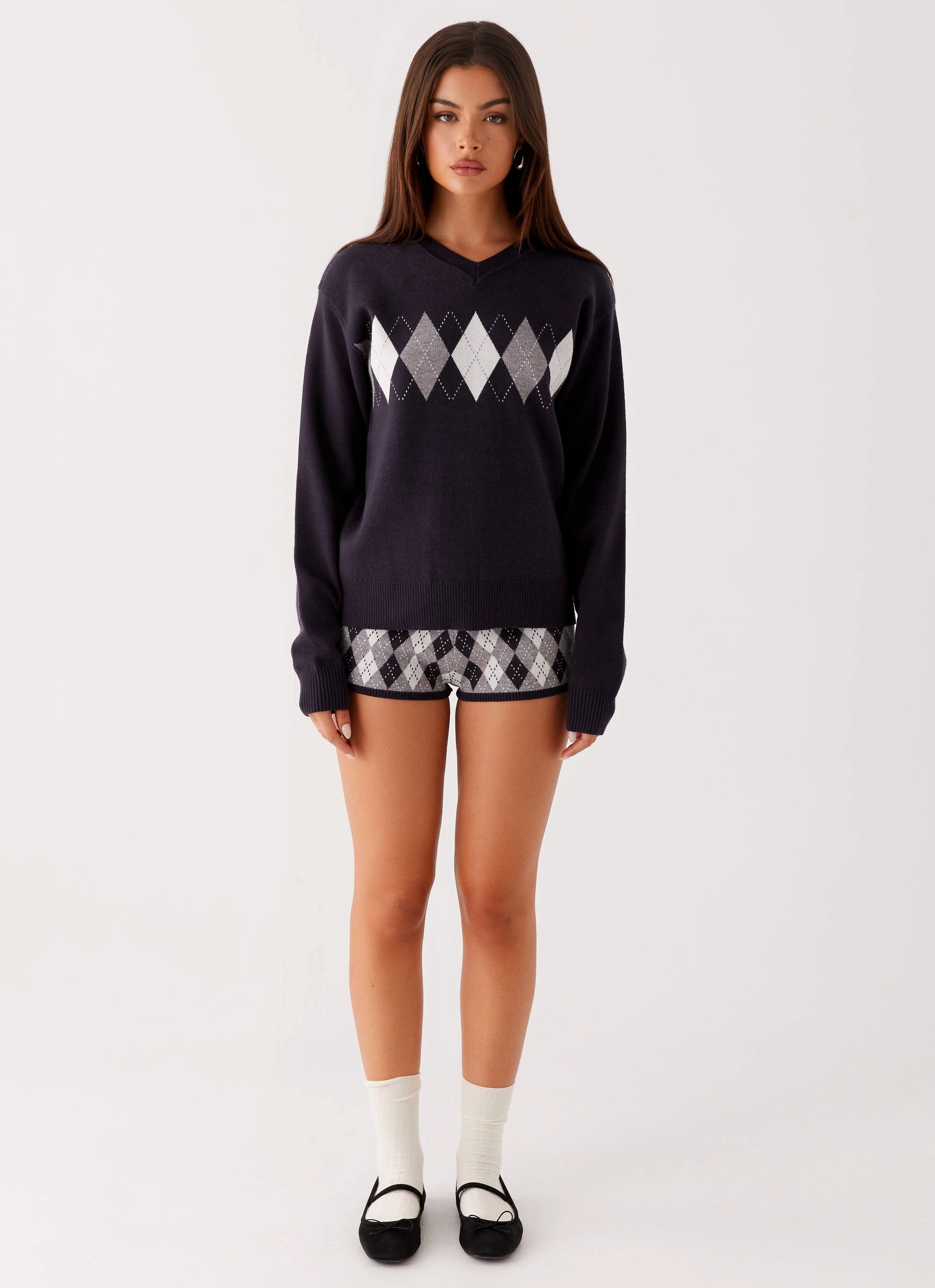 Wet Wicking Thermal Insulated Jacket Context Knit Sweater - Navy