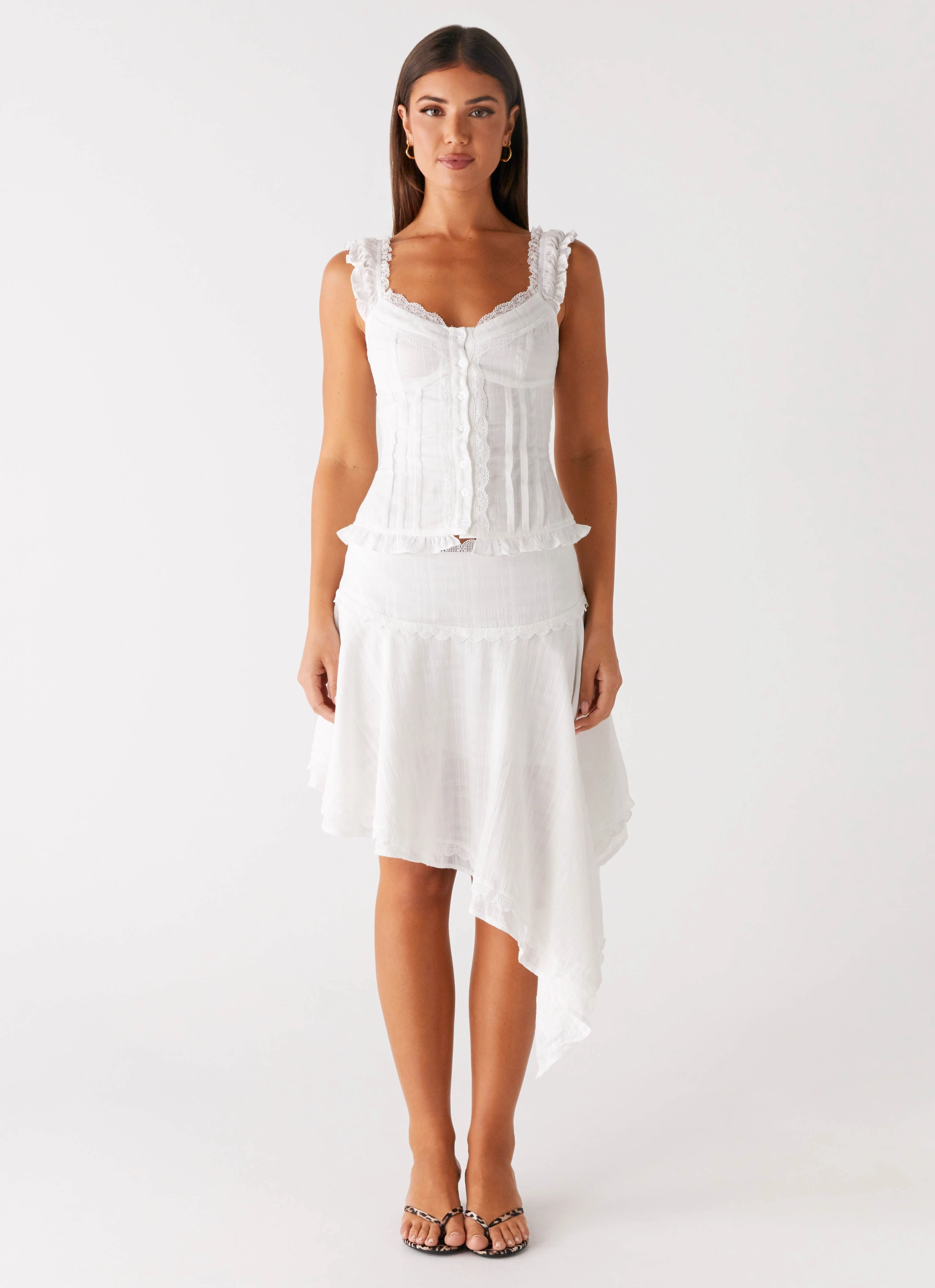 QuickDry Performance BrushedInnerSurface Clearwater Mist Top - White