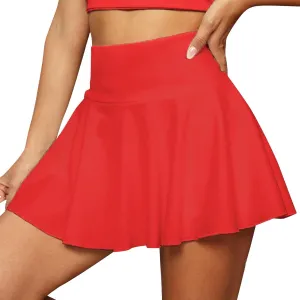 Tennis Skirts for Women with Shorts Underneath Flowy High Waisted Pleated Skirt Athleisure Golf Skort with Pockets