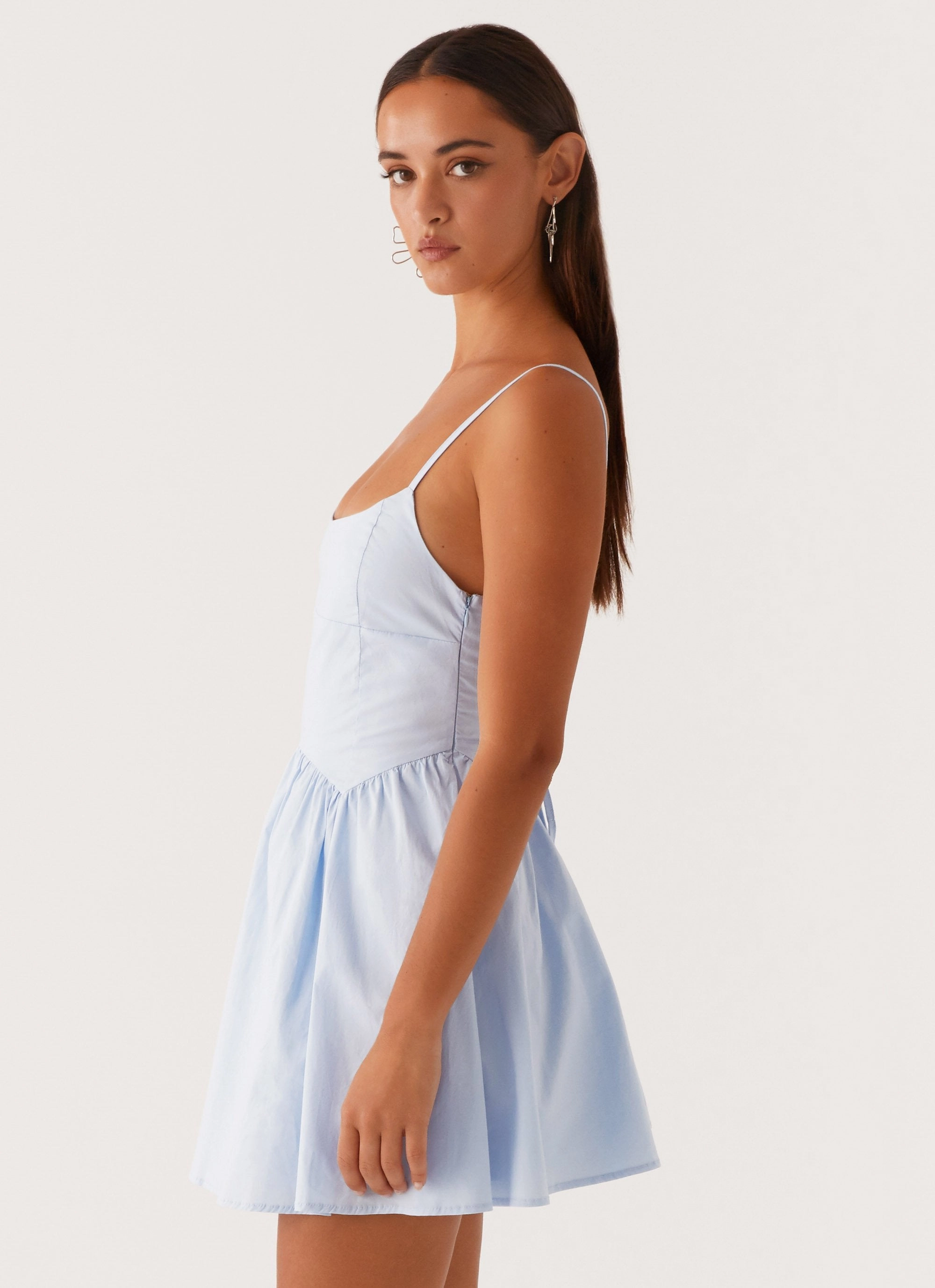 Tesoro Mio Mini Dress - Baby Blue City Casual Modern Movement