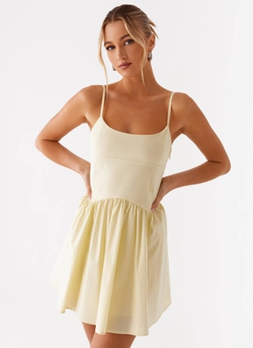 Tesoro Mio Mini Dress - Yellow Relaxed and stylish