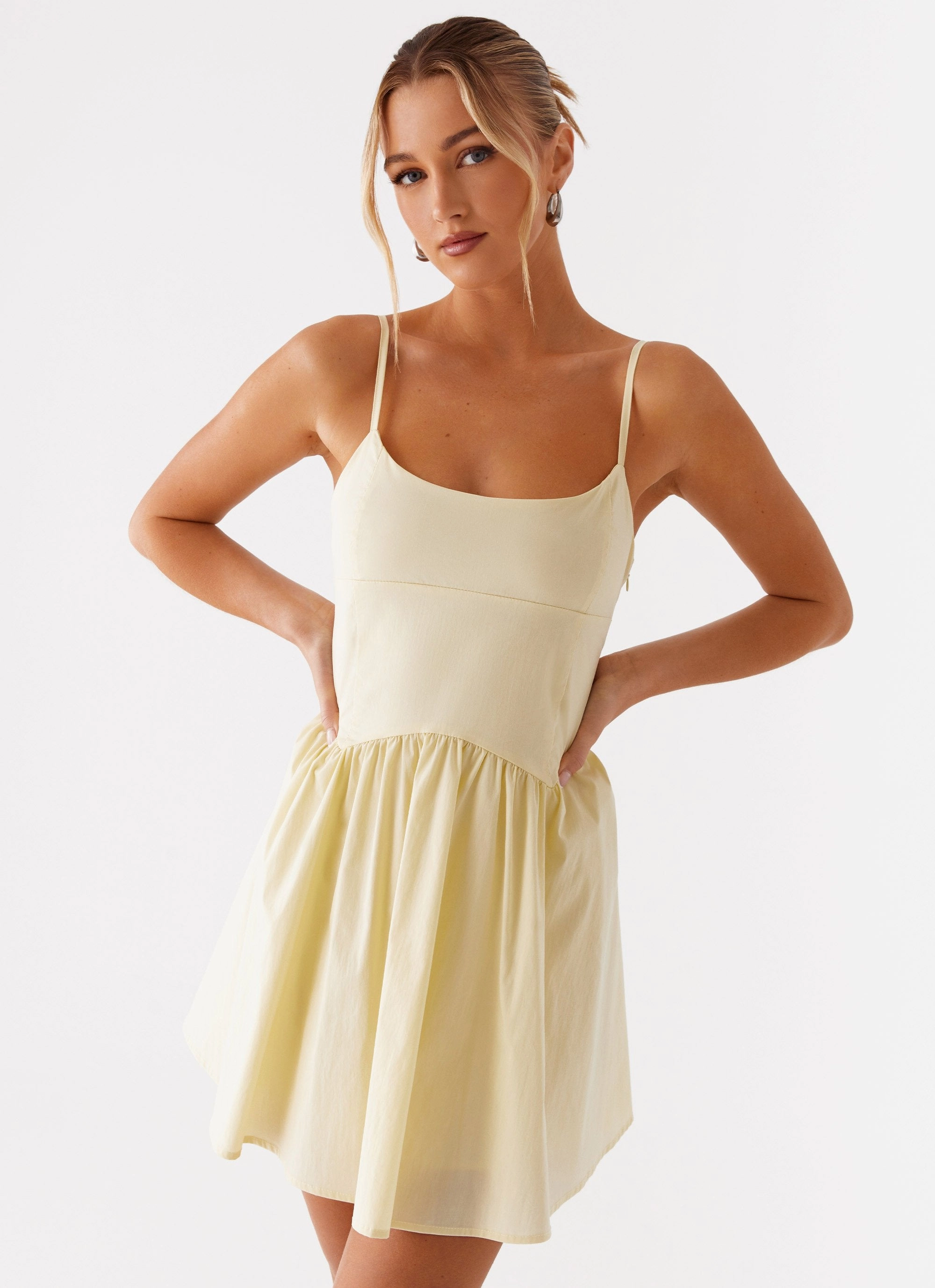 Tesoro Mio Mini Dress - Yellow Relaxed and stylish