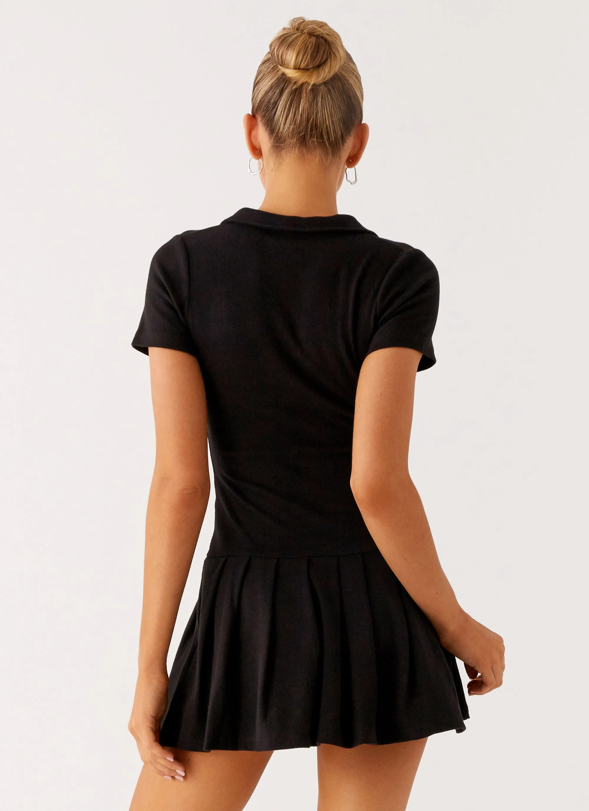 Alondra Mini Dress - Black Neutral Aesthetic