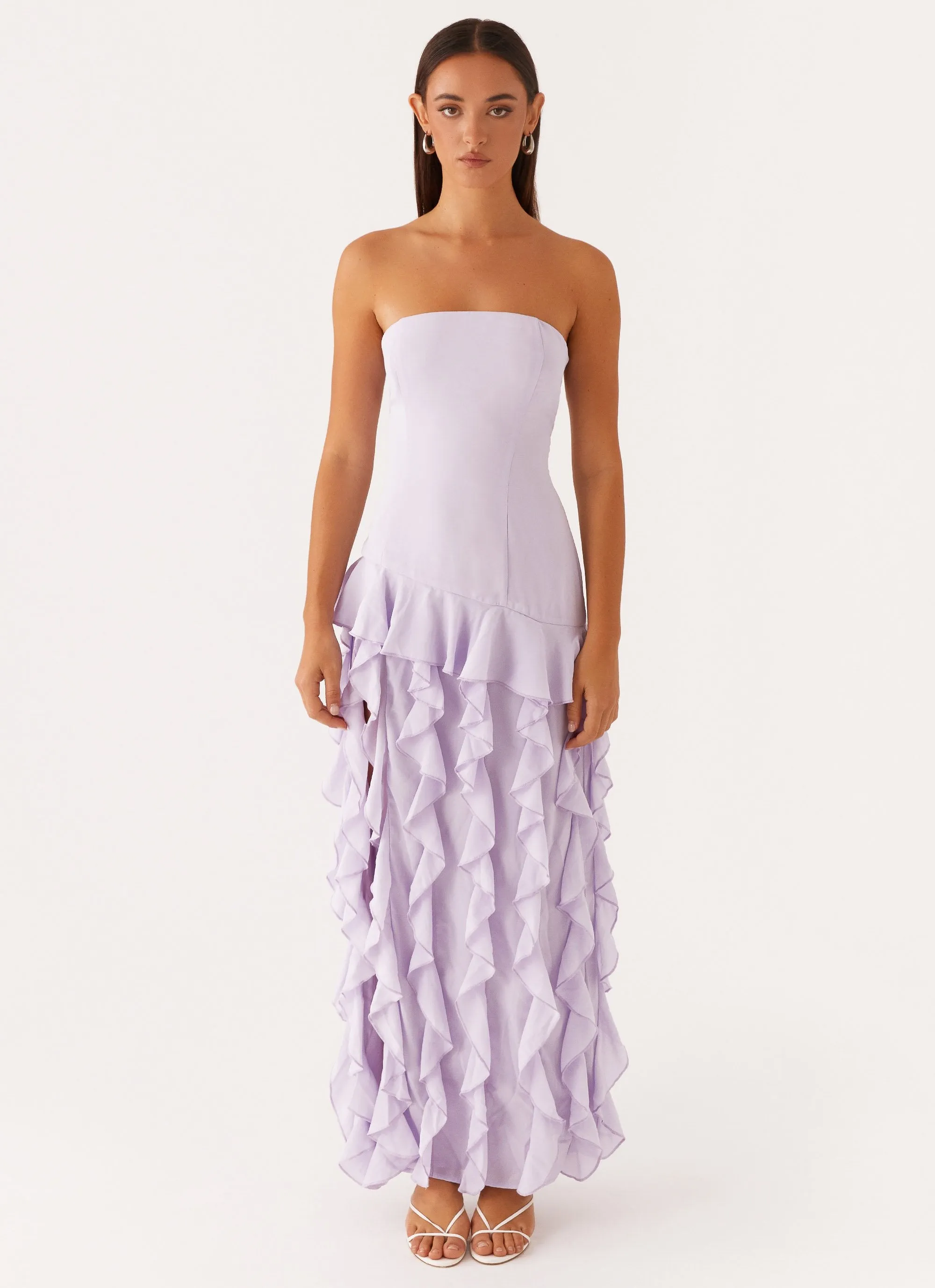 Firefly Maxi Dress - Lilac Effortless Elegance Cotton Touch