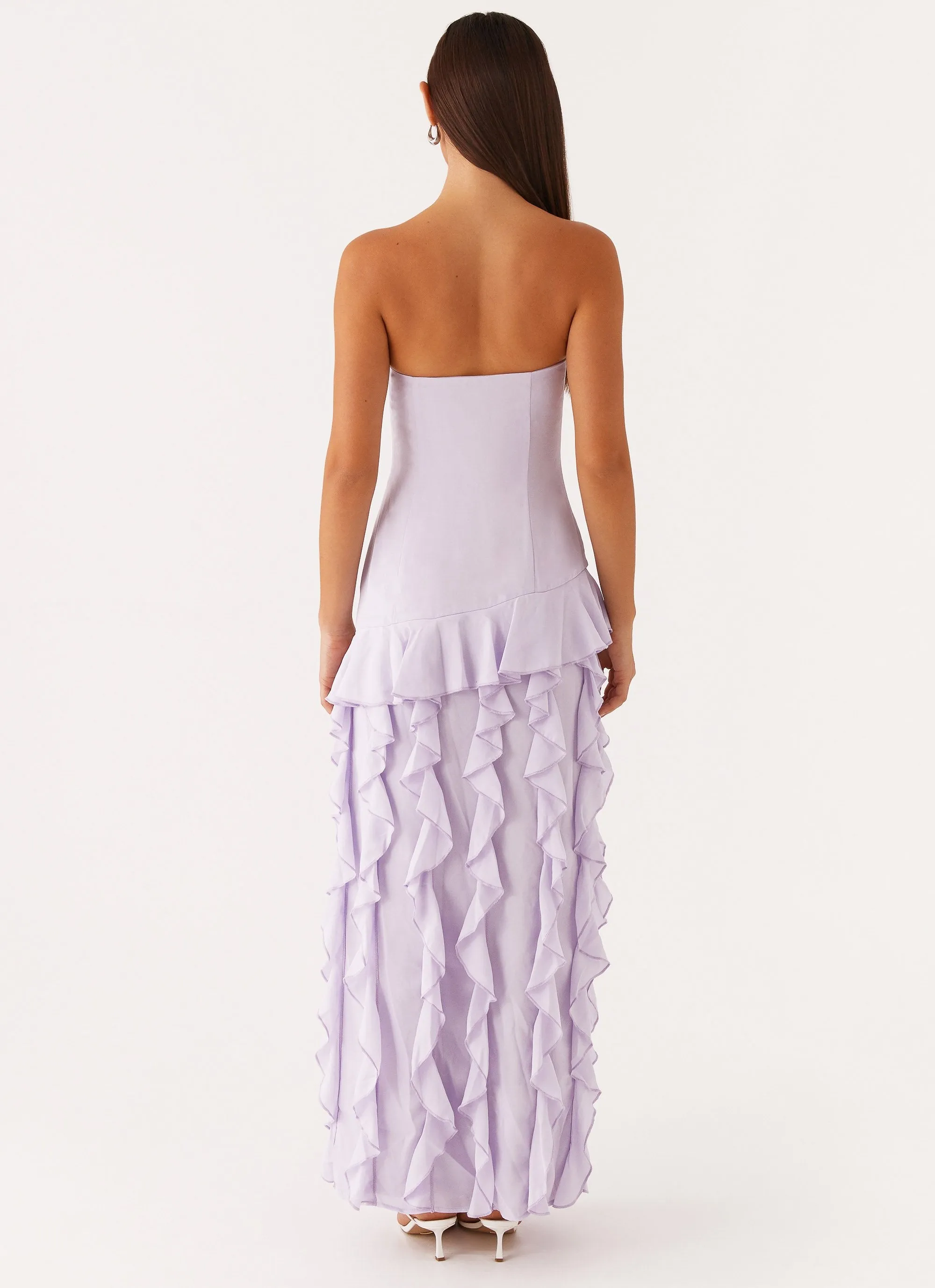 Clear Blush Cotton Touch Firefly Maxi Dress - Lilac