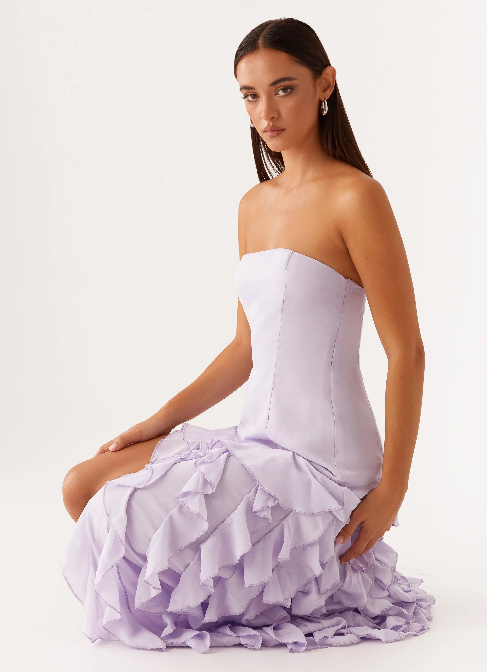 Firefly Maxi Dress - Lilac Subtle Motion
