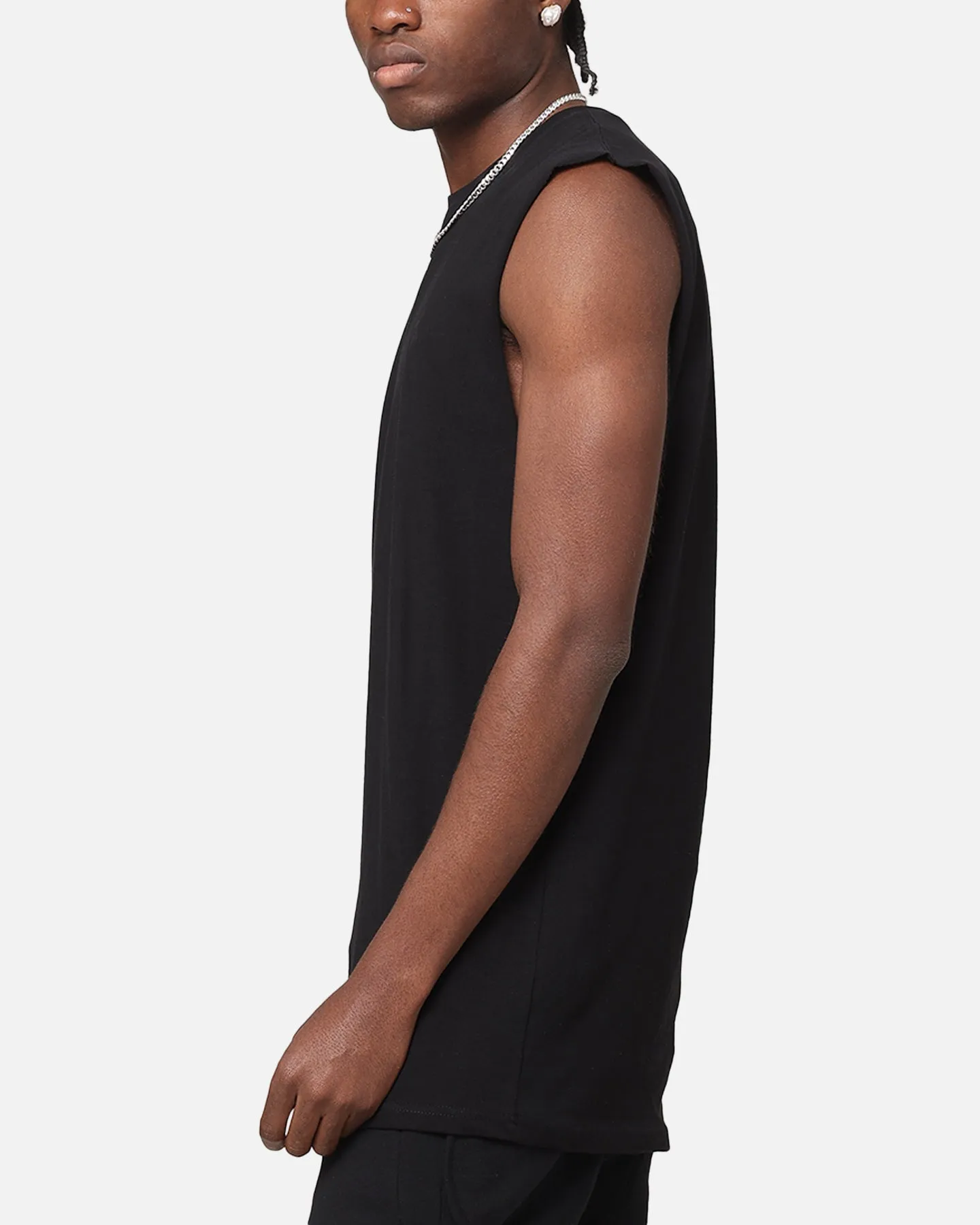 The Anti Order A Logo Merch Oversized Muscle T-Shirt Black/Black