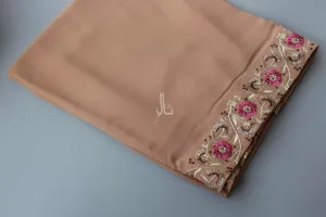 The Chic Embroidered Elegance - Peachy Brown