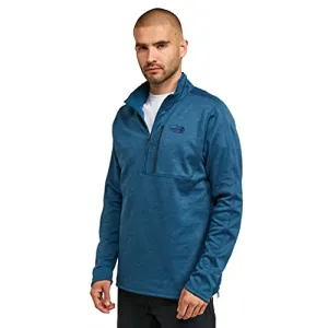 THE NORTH FACE Men's Canyonlands Half Zip, Montery Blue Heather, Small