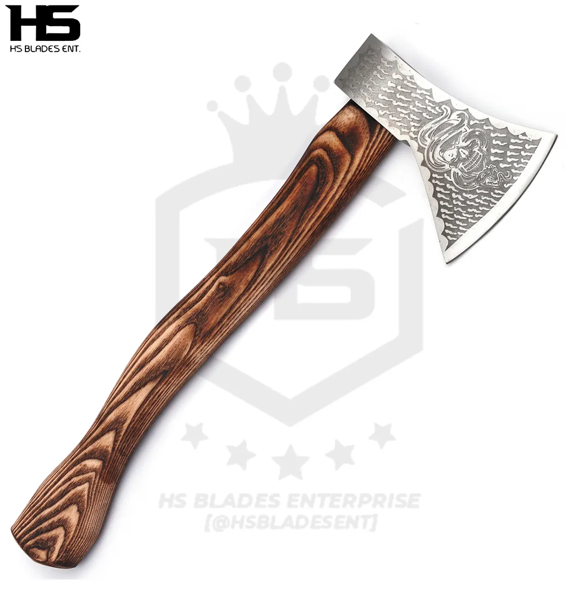 The Serpent of Hel: Camping Functional Axe in Just $69 with Leather Sheath-Functional Viking Axe