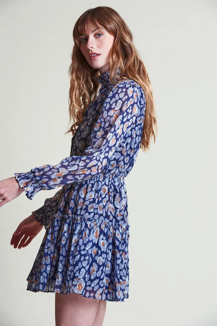 Joyful Look The Shirt Maxwell Dress - Navy Leopard