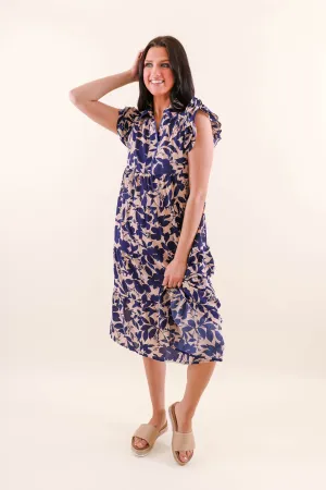 The Things You Don't See Midi Dress Modern Movement Calm Texture