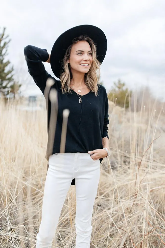 The Weekender Sweater in Black
