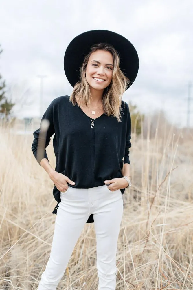 The Weekender Sweater in Black
