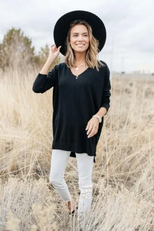 The Weekender Sweater in Black