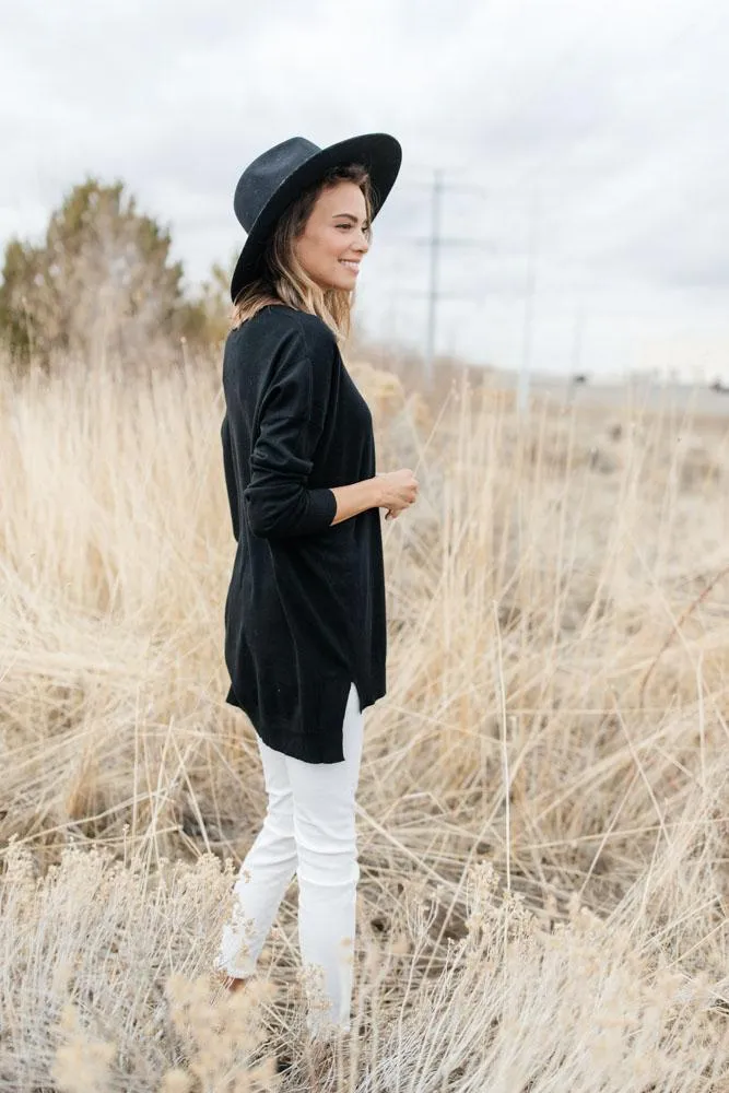 The Weekender Sweater in Black