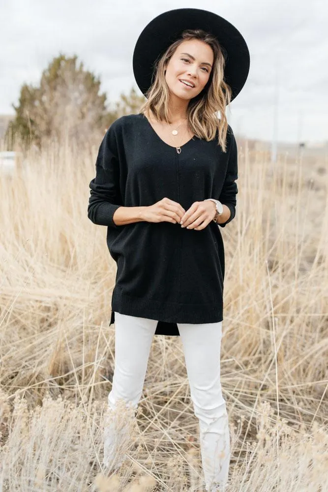 The Weekender Sweater in Black
