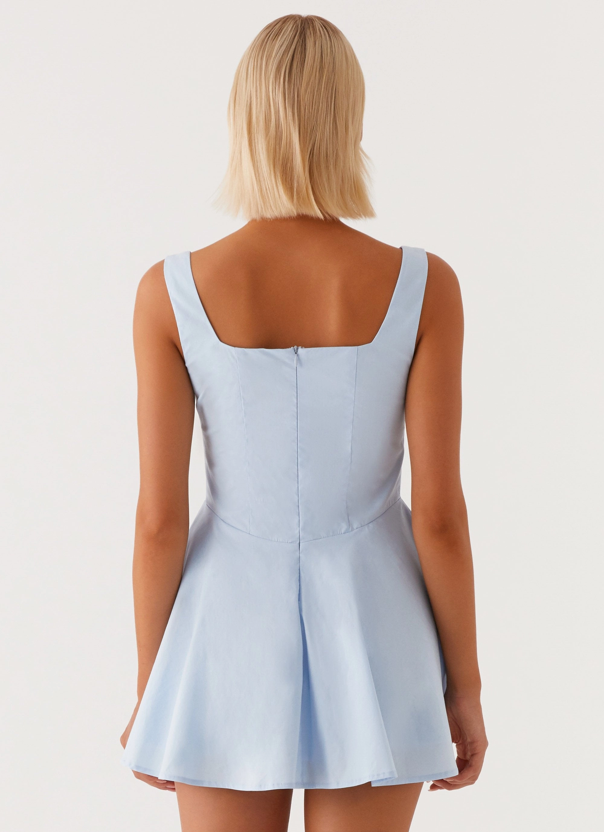 Calm Silhouette Work Favorite The Isle Mini Dress - Blue