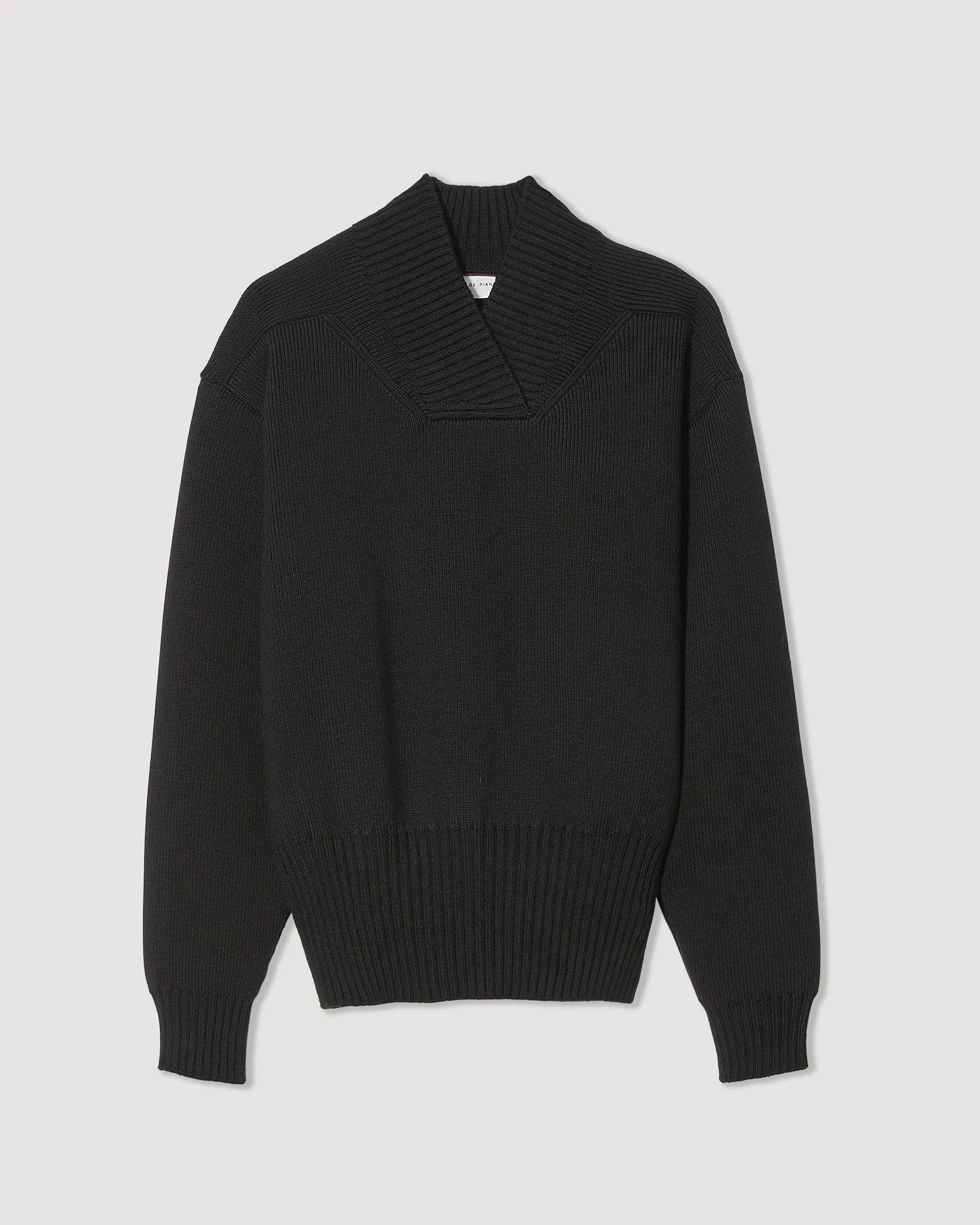Thelma Sweater in Merino Wool, Black