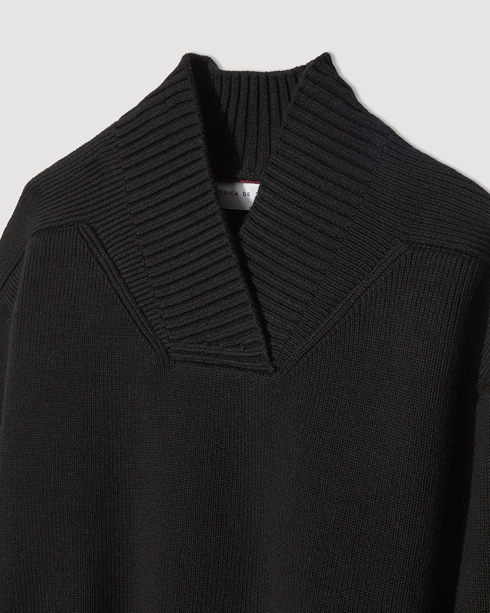 Thelma Sweater in Merino Wool, Black