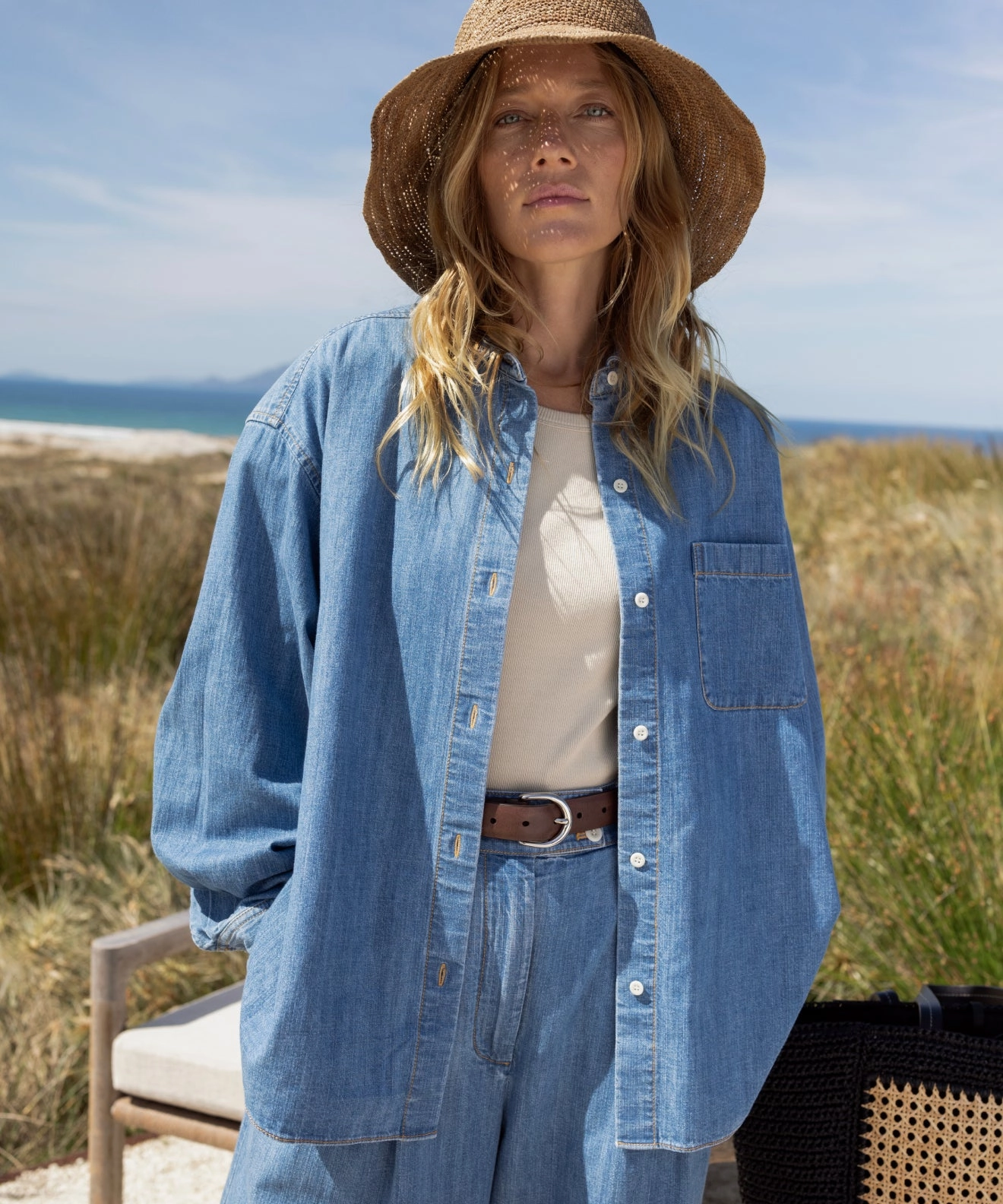 Parker Oversized Shirt MultiLayer Stitching ColorfastMaterial
