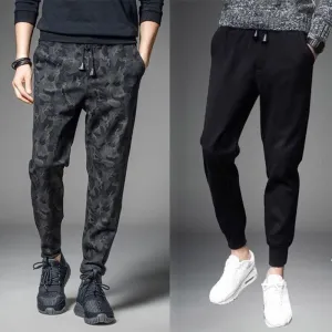 Thin Men Long Jogger Loose Slim-Fit Sporty Casual Pants