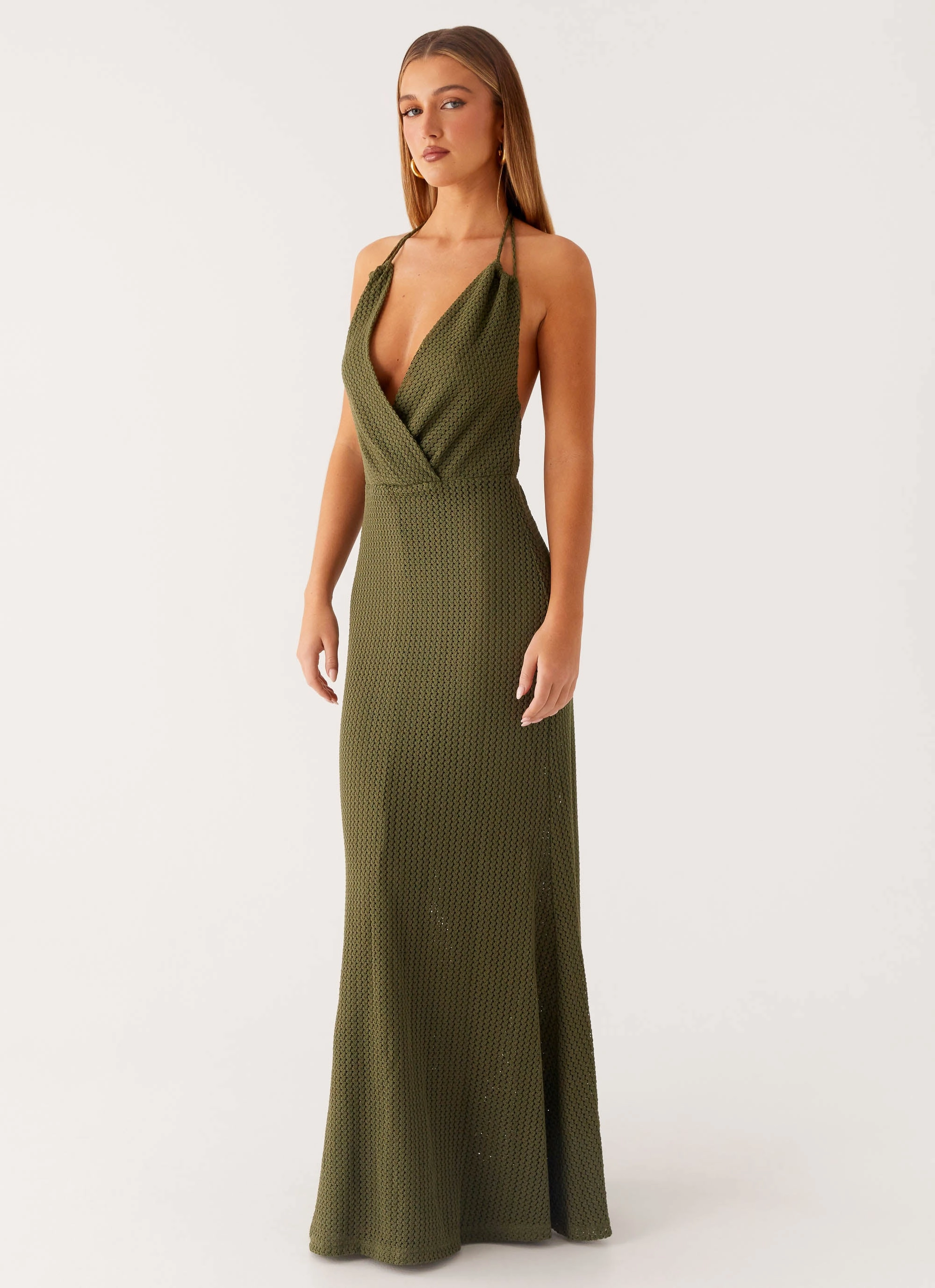 Thora Maxi Dress - Olive Stylish Choice