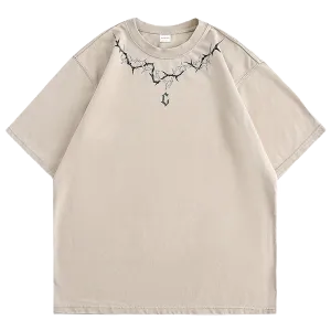 'Thorn' Logo Print Cotton T-Shirt