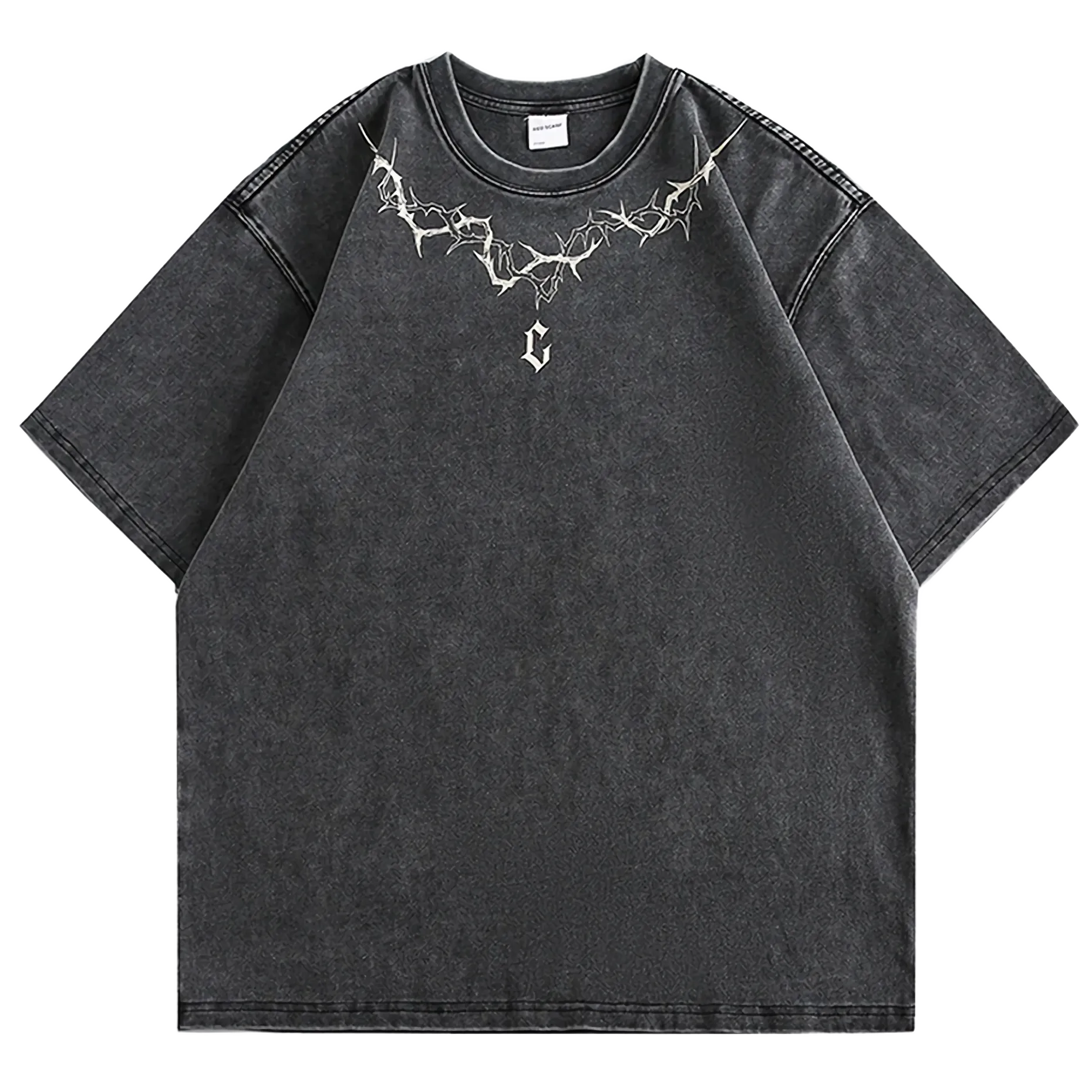 'Thorn' Logo Print Cotton T-Shirt