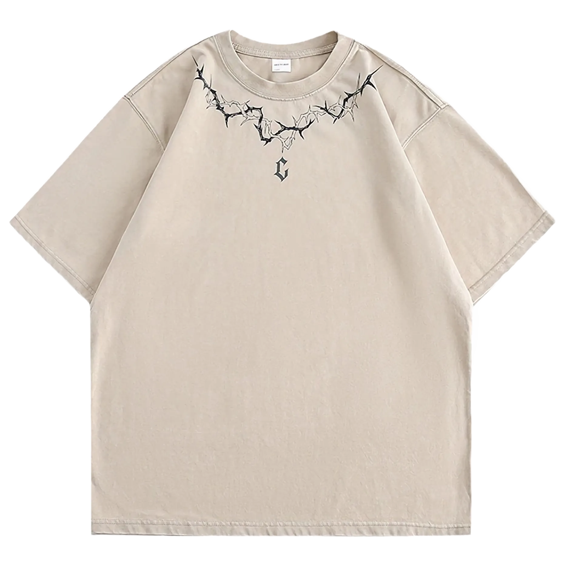 'Thorn' Logo Print Cotton T-Shirt