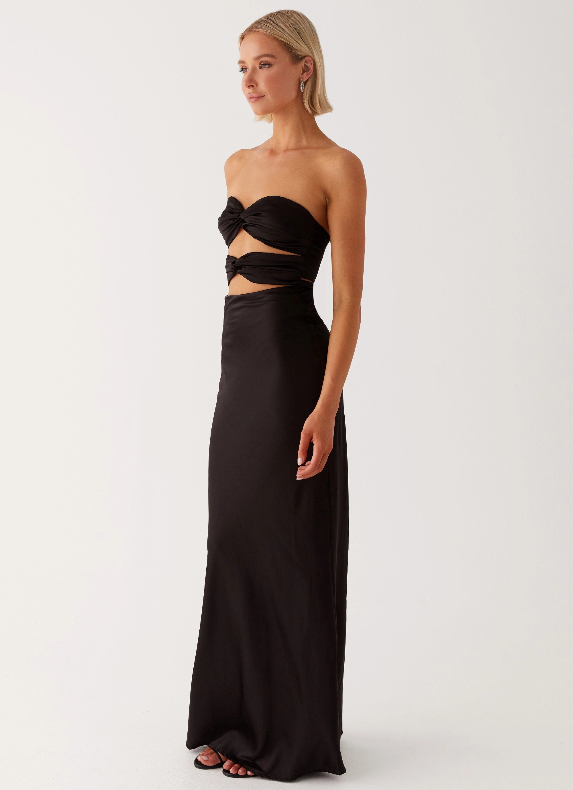 Tailored Piece Light Wear Tianna Strapless Maxi Dress - Black