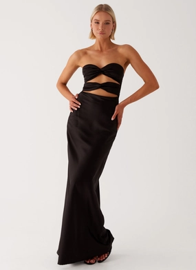 Clean Flow Tianna Strapless Maxi Dress - Black