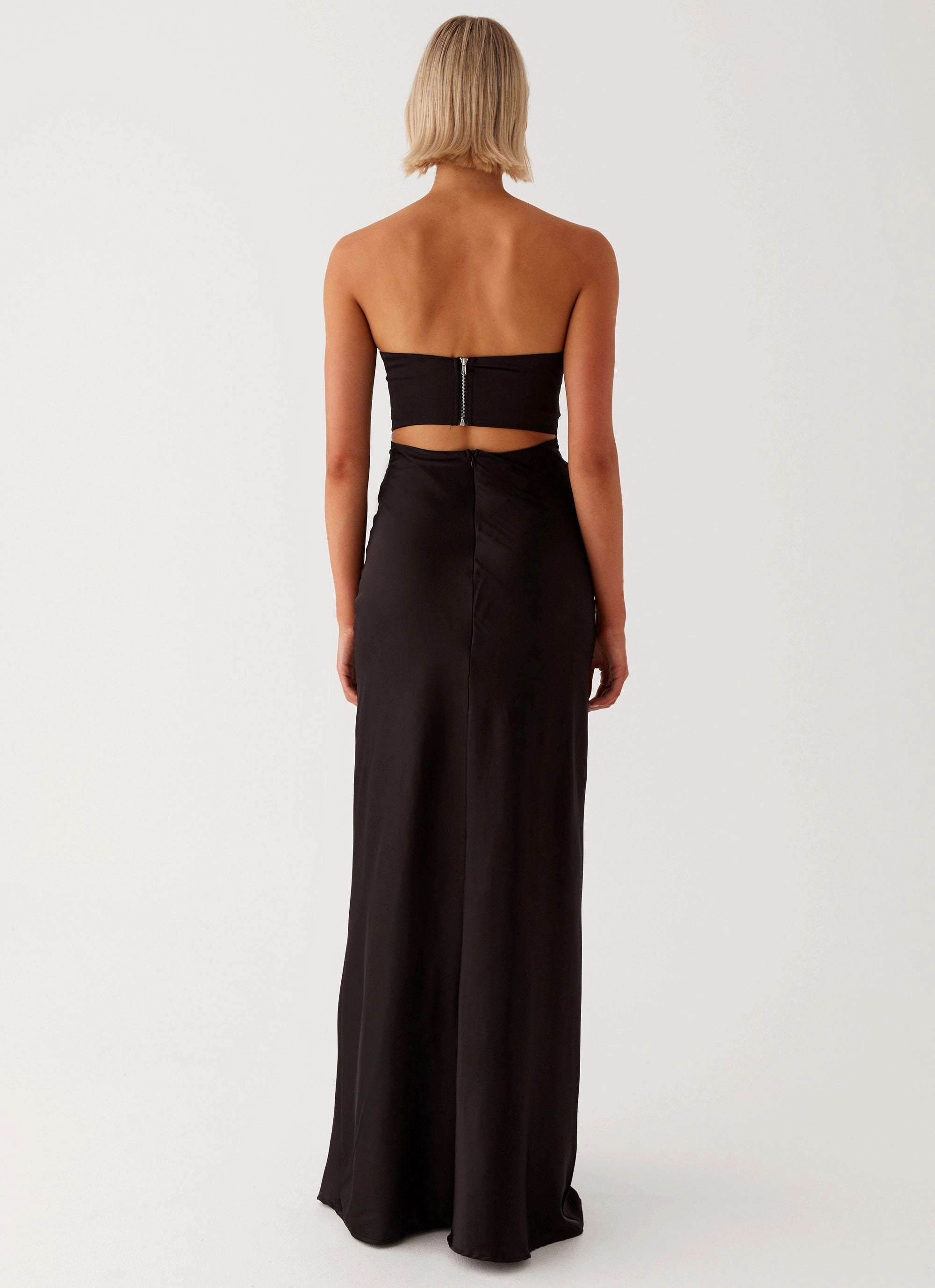 Sophisticated Appeal Tianna Strapless Maxi Dress - Black