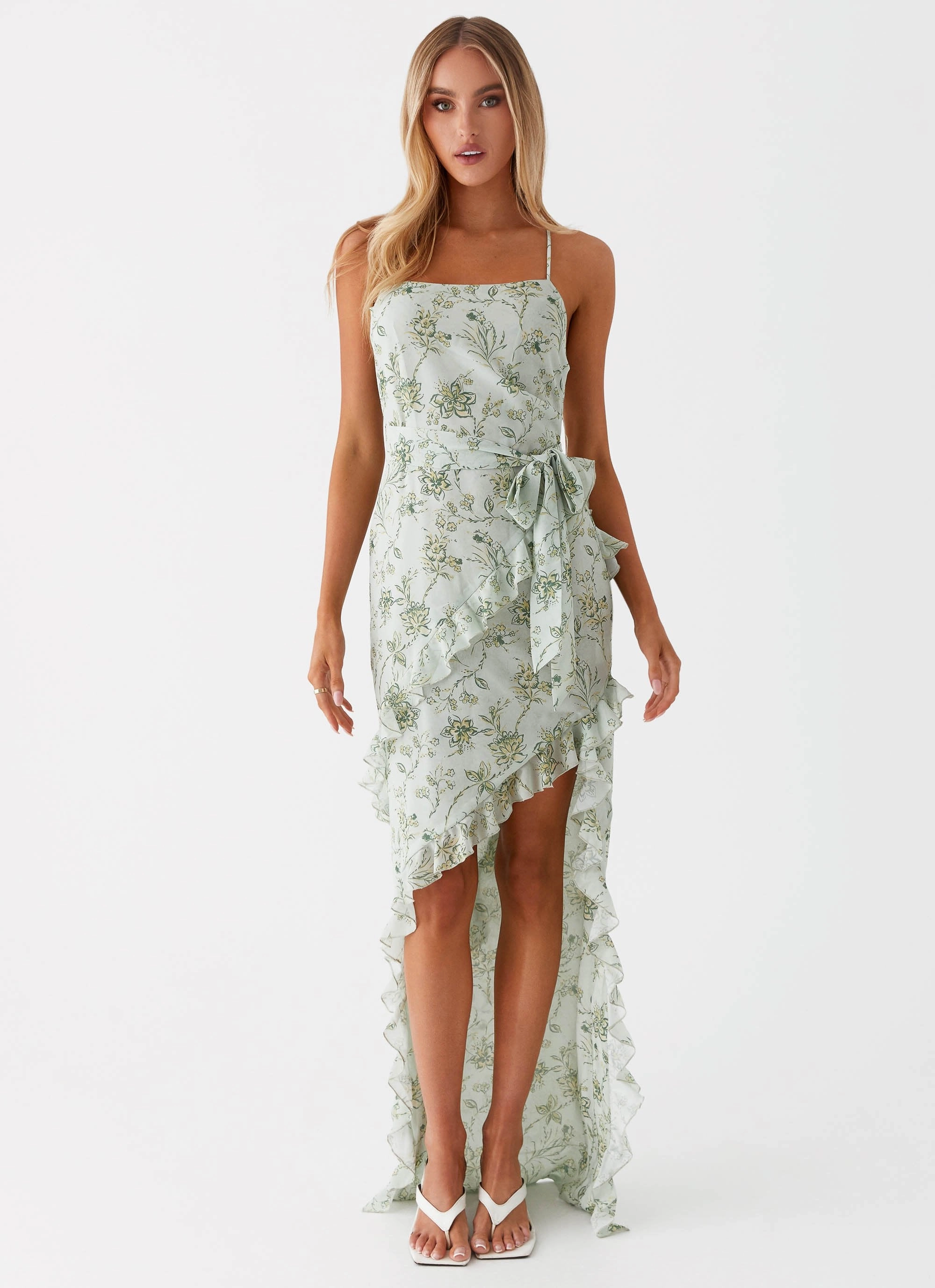 Soft and Smooth Sweet Serenity Maxi Dress - Sage Floral