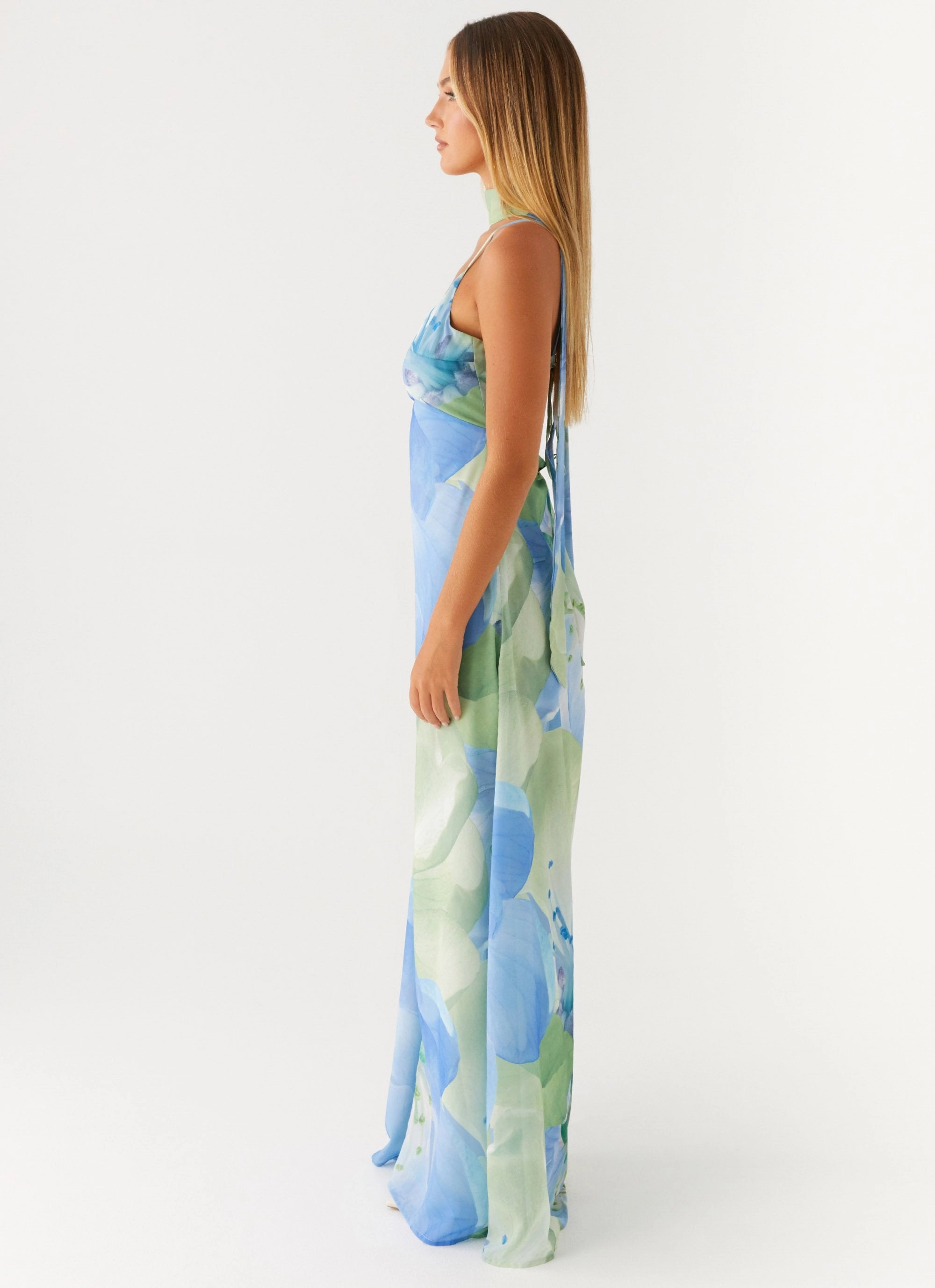 Sanctuary Maxi Dress - Flower Print Light Finish