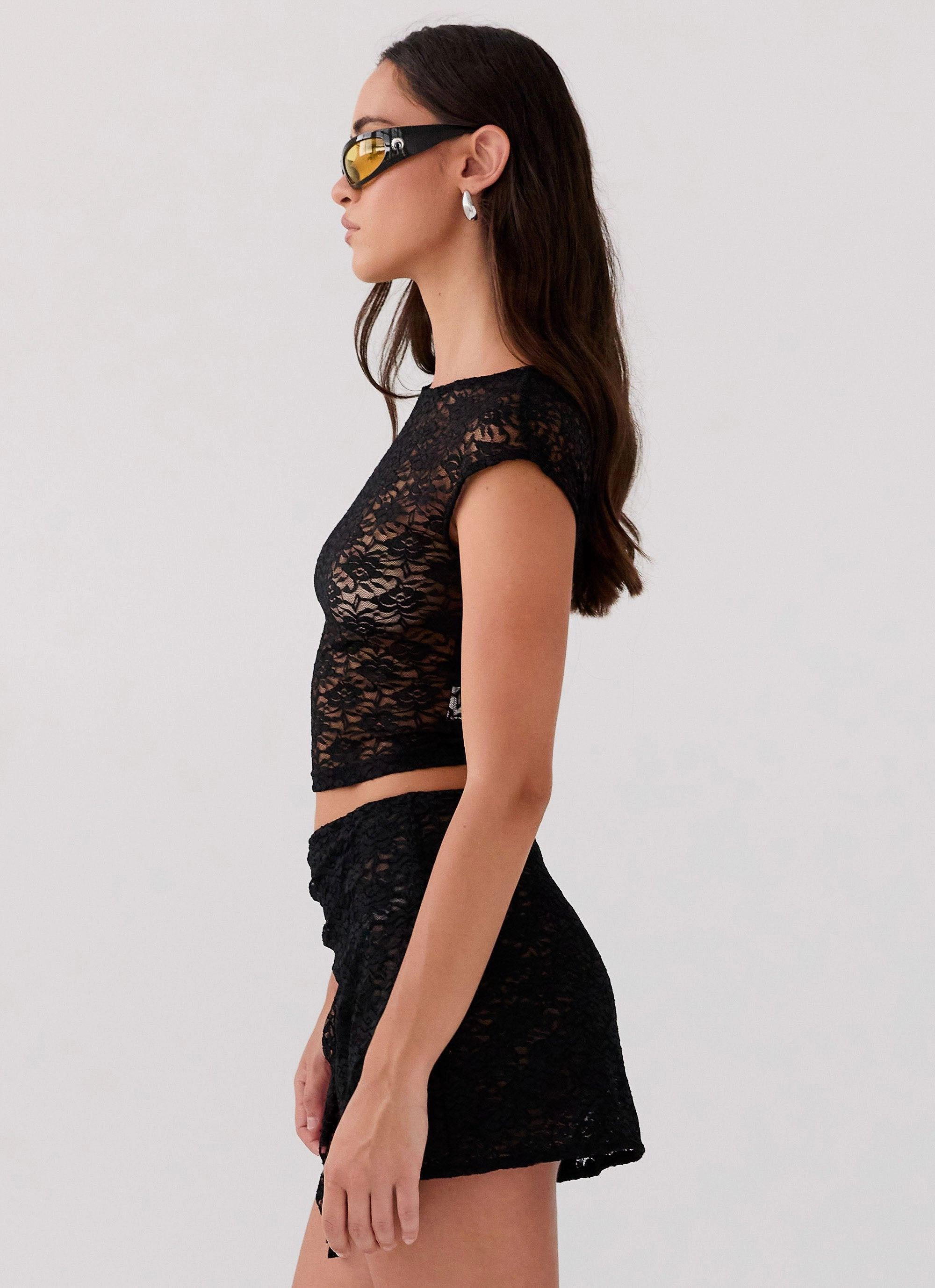 Formal top Tiffany Lace Top - Black