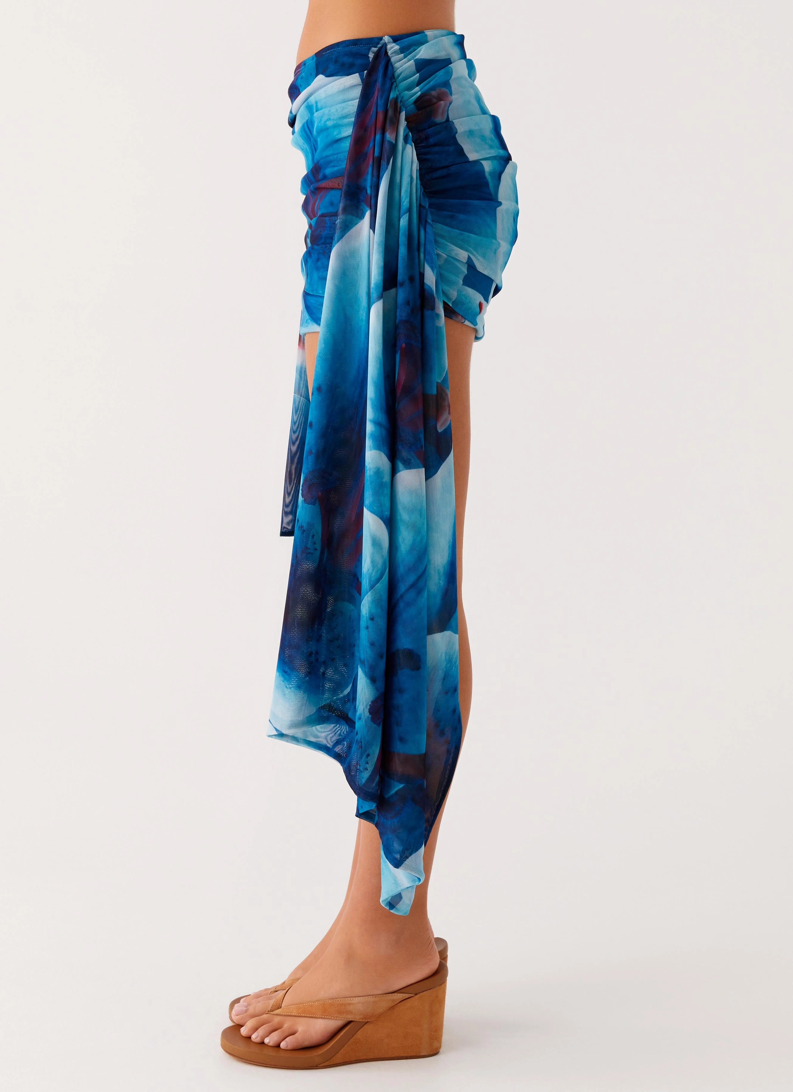 Day Ready Performance Design Fit Tigerlily Micro Skirt - Turquoise Floral