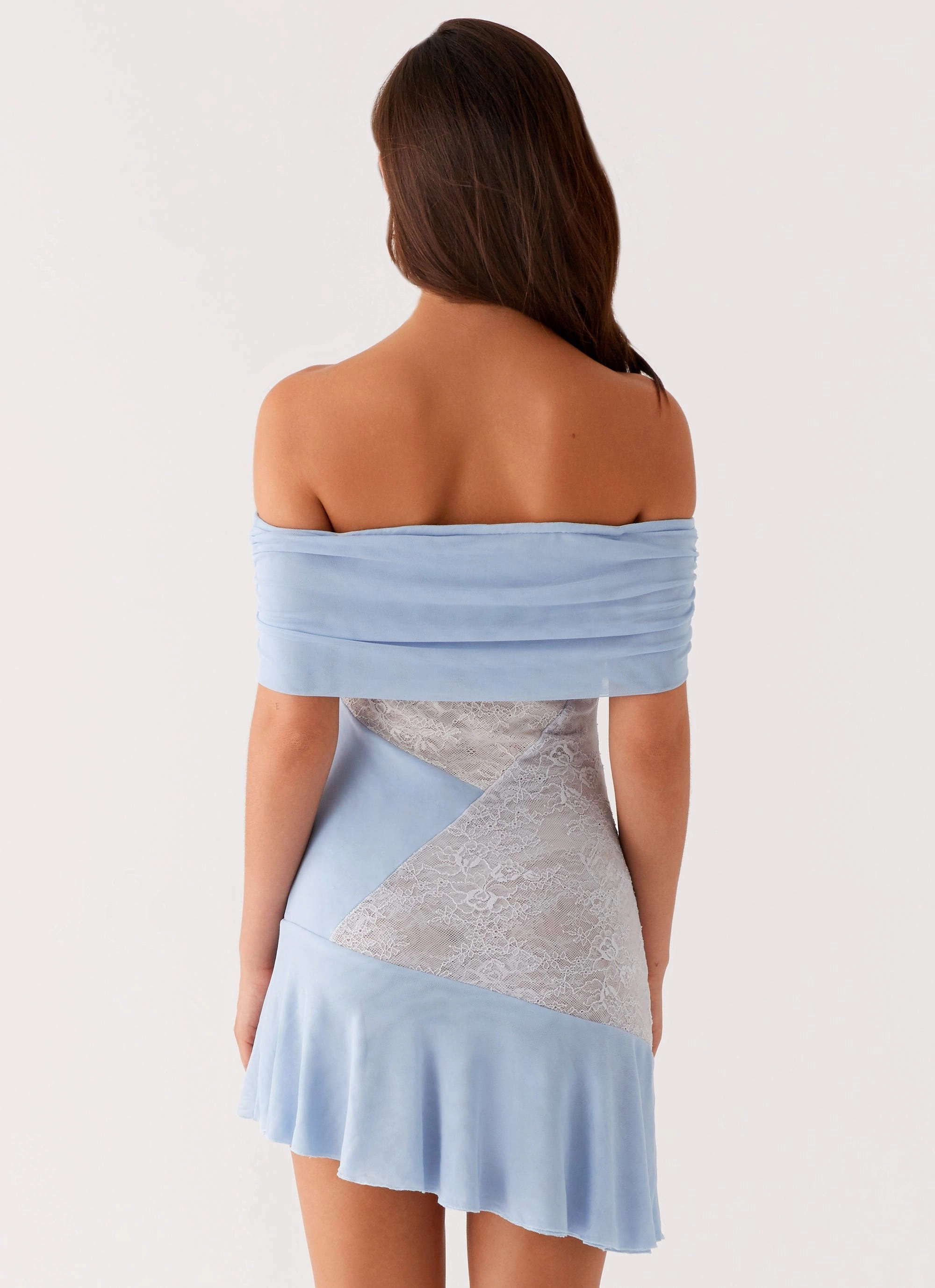 Refined Aesthetic Ocean Road Mini Dress - Blue